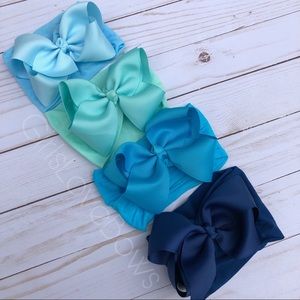 COPY - 4 Set Baby Nylon Ribbon Headband Bow